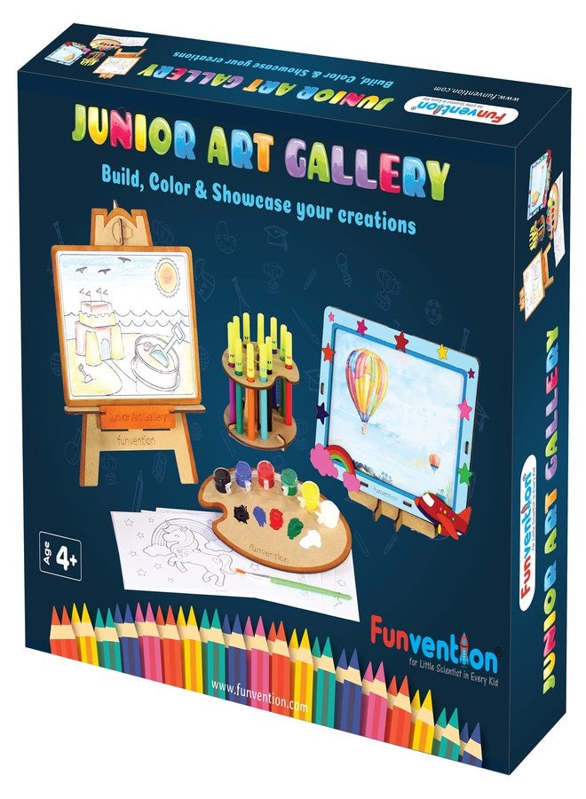 Funvention DIY Junior Art Gallery Paint Art & Craft Kit, Construction Activity Toys for Kids 3+ Years, Fun Learning Educational Best Birthday Gift - Image 1